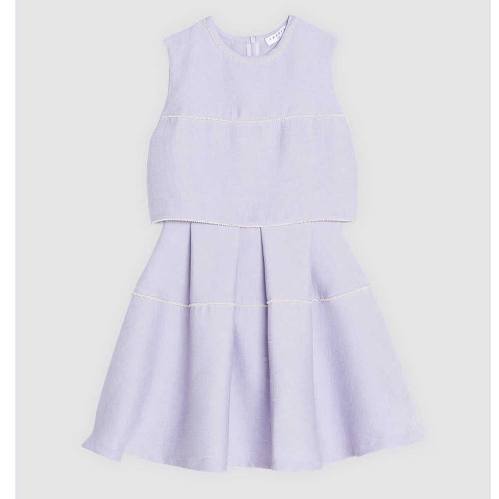 Sandro Paris Pearl beaded lavender dress